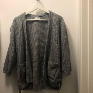 madewell grey cardigan